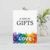 🌈 LGBTQ mit Liebe gestrichen Begleitkarte (Stehend Vorderseite)