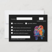 🌈 LGBTQ+ mit Menü Budget Ewige Einheit RSVP Karte (Rückseite)