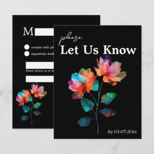 🌈 LGBTQ Mit Songwunsch Petals & Pride RSVP Karte