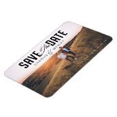 LGBTQ Modern Save the Date mit Foto Magnet (Linke Seite)