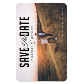 LGBTQ Modern Save the Date mit Foto Magnet (Vertikal)