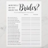 LGBTQ Moderne 2-seitige Brautparty-Spiele Flyer (Vorne)