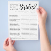 LGBTQ Moderne 2-seitige Brautparty-Spiele Flyer (Hand)