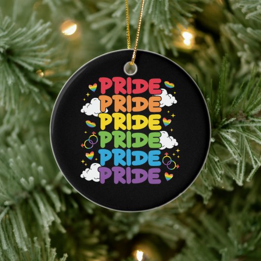 LGBTQ - Monat Keramik Ornament (Baum)