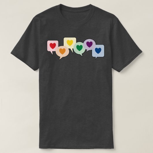 Lgbtq Monat Liebe Preise für Herzblasen T-Shirt (Design vorne)