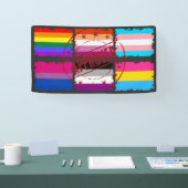 LGBTQ Monatsmarken Banner (Messe)