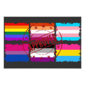 LGBTQ Monatsmarken Fotodruck (Vorne)