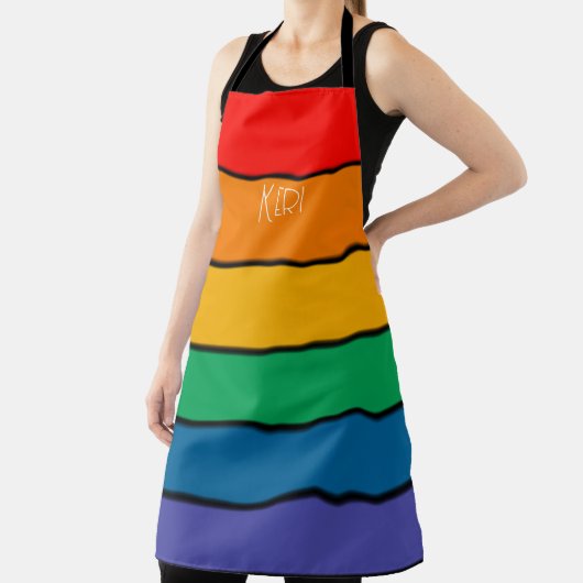 LGBTQ Monogramm - Name Schürze (InSitu)