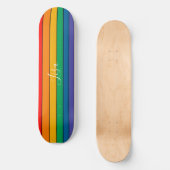LGBTQ Monogramm - Name Skateboard (Vorderseite)