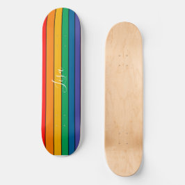 LGBTQ Monogramm - Name Skateboard