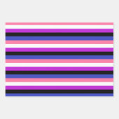 LGBTQ, nichtbinär, Genderfluidflags Geschenkpapier Set (Vorderseite 3)