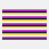 LGBTQ, nichtbinär, Genderfluidflags Geschenkpapier Set (Vorderseite 2)