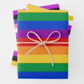 LGBTQ, nichtbinär, Genderfluidflags Geschenkpapier Set (Beispiel)