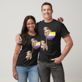 LGBTQ Nonbinary Pride Sloth Rope Playing Nonbinary T-Shirt (Unisex)
