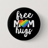LGBTQ Nur gratis Mama Hugs Pride Month Button (Vorderseite)