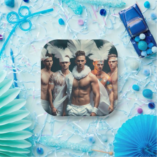 LGBTQ+ oder Bachelorette-Teller Pappteller (Party)