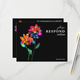 🌈 LGBTQ Online-Antwort Petals & Pride  RSVP Karte