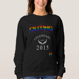 LGBTQ Outing seit 2015 Vintage Regenbogen Stolz Mu Sweatshirt