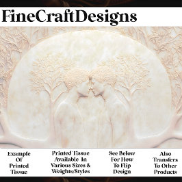 LGBTQ-Paar in Liebe mit X6-Decoupage Seidenpapier