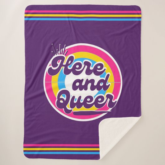 LGBTQ: Pansexual Flag - Hier und Que Sherpadecke (Vorderseite)