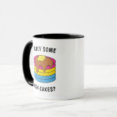 LGBTQ Pansexual Pride Extravagant einige Pan Cakes Tasse (Vorderseite Links)