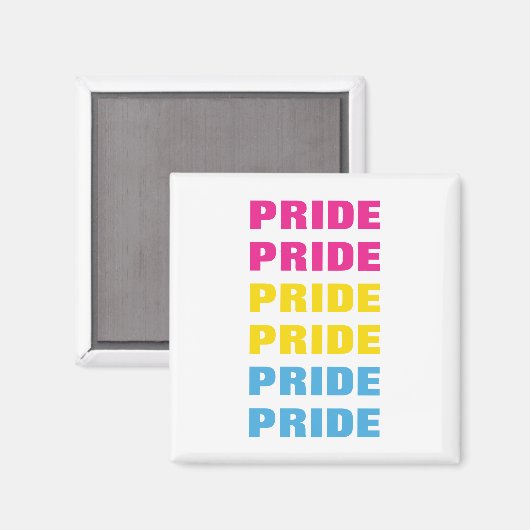 LGBTQ-Pansexual-Pride für benutzerdefinierbaren, w Magnet (Vorderseite/Rückseite)