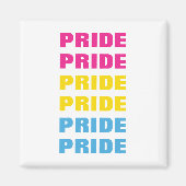 LGBTQ-Pansexual-Pride für benutzerdefinierbaren, w Magnet (Vorne)