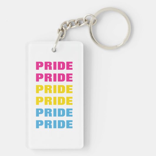 LGBTQ-Pansexual-Pride für benutzerdefinierbaren, w Schlüsselanhänger (Rückseite)