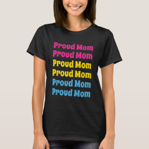 LGBTQ Pansexueller Stolz Stolz Mama Wiederholender T-Shirt