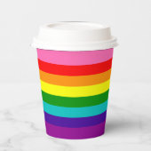 LGBTQ Party Rainbow Flag Gay Pride LGBT Paper Cup Pappbecher (Links)