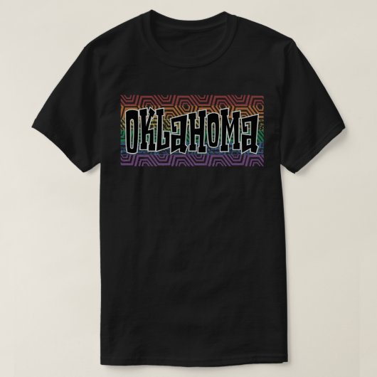 LGBTQ PATTERN USA OKLAHOMA T-Shirt (Design vorne)