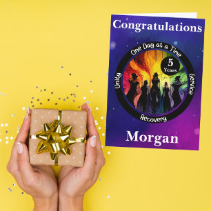 LGBTQ++ Persönliche Suchtbewältigungs-Meilenstein- Karte