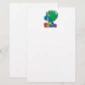 LGBTQ Pfau Briefpapier (Vorne/Hinten)