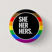 LGBTQ+ Philadelphia-Pride-Flag (QPOC) Button (Vorderseite)