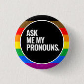 LGBTQ+ Philadelphia-Pride-Flag (QPOC) Button (Vorderseite)