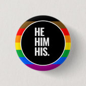 LGBTQ+ Philadelphia-Pride-Flag (QPOC) Button (Vorderseite)