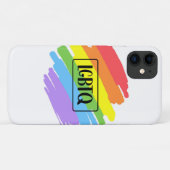 LGBTQ Pinselstriche Rainbow Case-Mate iPhone Hülle (Rückseite (Horizontal))