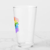 LGBTQ Pinselstriche Rainbow Glas (Links)