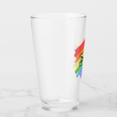 LGBTQ Pinselstriche Rainbow Glas (Rechts)