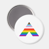 LGBTQ POC-Alligsymbol Magnet (Vorderseite/Rückseite)