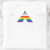 LGBTQ POC-Alligsymbol Runder Aufkleber (Tasche)