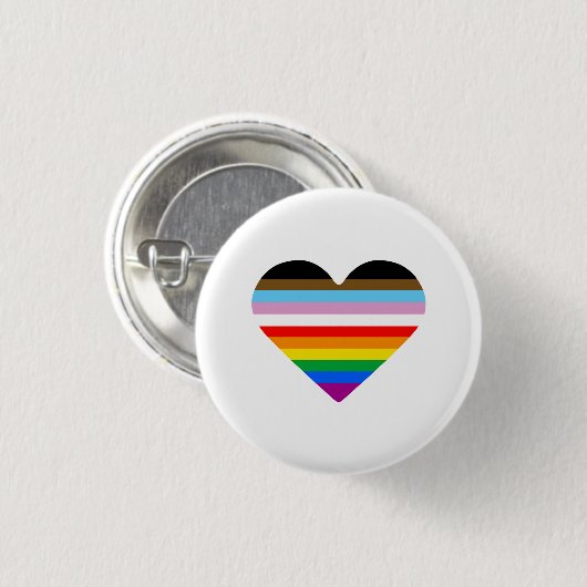 LGBTQ POC Herz Button (Vorne & Hinten)