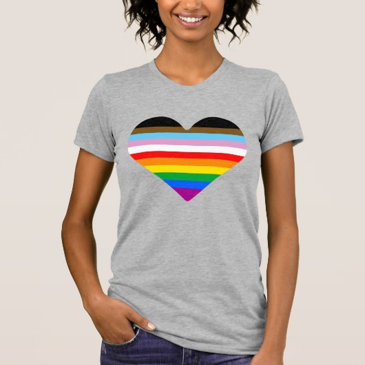 LGBTQ POC Herz T-Shirt (Vorderseite)