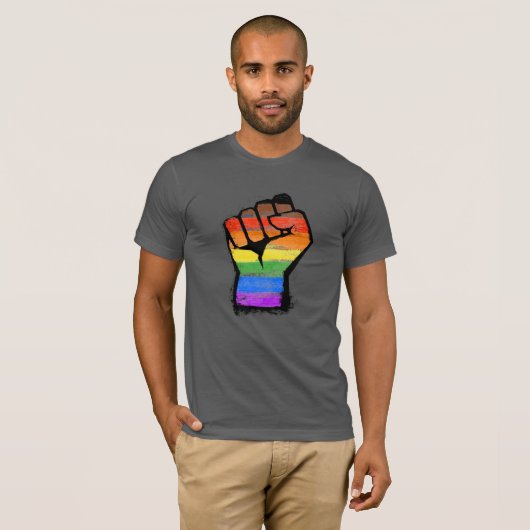 LGBTQ POC Philly Pride Fire T-Shirt (Vorne ganz)