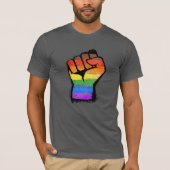 LGBTQ POC Philly Pride Fire T-Shirt (Vorderseite)