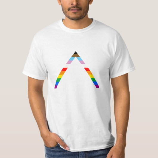 LGBTQ POC-Symbol T-Shirt (Vorderseite)
