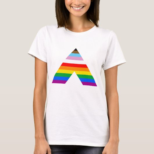 LGBTQ POC-Symbol T-Shirt (Vorderseite)
