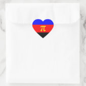 LGBTQ Poly Pride Polyamory Pride Flag Herz-Aufkleber (Tasche)