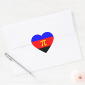 LGBTQ Poly Pride Polyamory Pride Flag Herz-Aufkleber (Umschlag)
