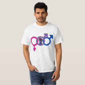 LGBTQ+-Power von Bisexual Man T-Shirt (Vorne ganz)